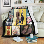 Loid Yor And Anya Forger Family Spy x Family Fleece Blanket Anime Home Decor Custom For Fans NA042604