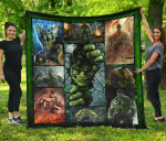 Angry Hulk The Incredible Hulk Premium Quilt Blanket Movie Home Decor Custom For Fans NT042001