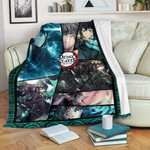 Muichiro Tokito Mist Hashira Demon Slayer Fleece Blanket Anime Home Decor Custom For Fans NA051003
