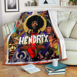 Jimi Hendrix Fleece Blanket Singer Home Decor Custom For Fans NT050902