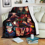 Itadori Yuji Jujutsu Kaisen Fleece Blanket Anime Home Decor Custom For Fans NA052004