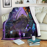 King T'Challa Black Panther Fleece Blanket Movie Home Decor Custom For Fans NT051703