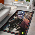 Eren Yeager And Levi Ackerman Attack On Titan Area Rug Anime Home Decor Custom For Fans NT052704