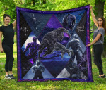 King T'Challa Black Panther Premium Quilt Blanket Movie Home Decor Custom For Fans NT051701