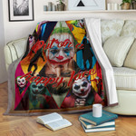 Joker The Clown Fleece Blanket Movie Home Decor Custom For Fans NT051302
