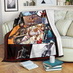 Mikasa Ackerman Attack On Titan Fleece Blanket Anime Home Decor Custom For Fans NT052602