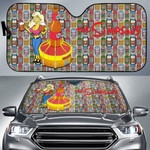 Duff Girl The Simpsons Car Sun Shade Cartoon Car Accessories Custom For Fans NT053007