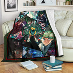 Midoriya Izuku My Hero Academia Fleece Blanket Anime Home Decor Custom For Fans NA060604