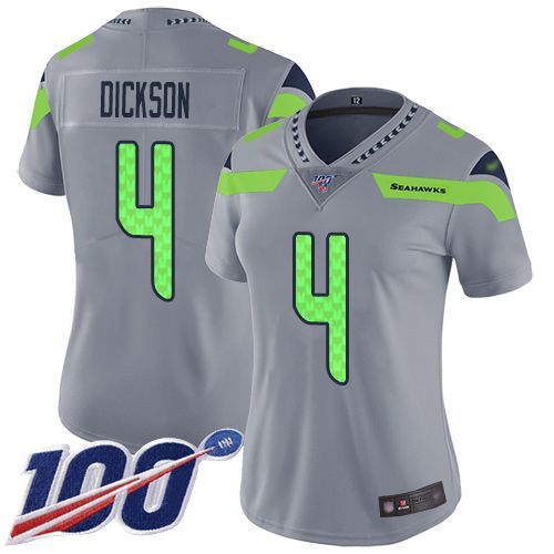 كراش Seahawks #4 Michael Dickson Green Women's Stitched Football Limited 2015 Salute to Service Jersey كراش
