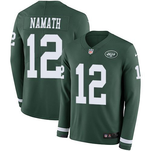 مادر Nike Jets #12 Joe Namath Green Team Color Men's Stitched Nfl ... مادر