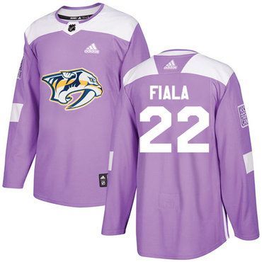 صناعة الخزف Adidas Predators #22 Kevin Fiala Purple Fights Cancer Stitched Nhl ... صناعة الخزف