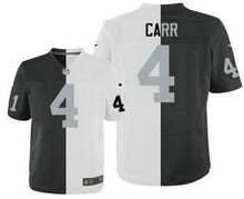 كونكور Men's Oakland Raiders #4 Derek Carr Black With White Two Tone ... كونكور