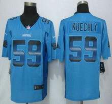 غ غ Carolina Panthers #59 Luke Kuechly Light Blue Strobe 2015 Nfl Nike ... غ غ