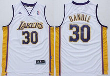 بيبات Los Angeles Lakers #30 Julius Randle Revolution 30 Swingman White Jersey تشريح غراي