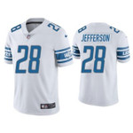 Men's White Detroit Lions #28 Jermar Jefferson Vapor Untouchable Limited Stitched Jersey Nfl