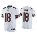 Men's White Chicago Bears #18 Jesse James Vapor Untouchable Limited Stitched Jersey Nfl