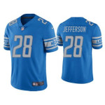 Men's Blue Detroit Lions #28 Jermar Jefferson Vapor Untouchable Limited Stitched Jersey Nfl