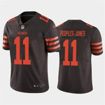 Men's Cleveland Browns #11 Donovan Peoples Nfl Stitched Color Rush Limited Brown Nike Jersey Nfl