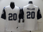 Men's Dallas Cowboys #20 Tony Pollard 2021 White Thanksgiving Limited Stitched Jersey Nfl
