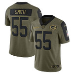 Men's Green Bay Packers #55 Za'darius Smith Nike Olive 2021 Salute To Service Limited Player Jersey Nfl