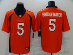Men's Denver Broncos #5 Teddy Bridgewater Orange 2021 Vapor Untouchable Stitched Nfl Nike Limited Jersey Nfl