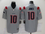 Men's New England Patriots #10 Mac Jones Grey 2021 Inverted Legend Stitched Nfl Nike Limited Jersey Nfl