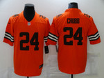 Men's Cleveland Browns #24 Nick Chubb Orange 2021 Inverted Legend Stitched Nike Limited Jersey Nfl