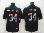 Men's Chicago Bears #34 Walter Payton Multi-Color Black 2020 Nfl Crucial Catch Vapor Untouchable Nike Limited Jersey Nfl