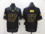 Men's San Francisco 49Ers #97 Nick Bosa Black Gold 2020 Salute To Service Stitched Nfl Nike Limited Jersey Nfl