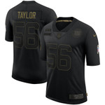 Nike Giants 56 Lawrence Taylor Black 2020 Salute To Service Limited Jersey Nfl