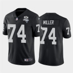 Nike Las Vegas Raiders 74 Kolton Miller Black 2020 Inaugural Season Vapor Untouchable Limited Jersey Nfl