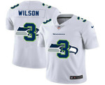 Men's Seattle Seahawks #3 Russell Wilson White 2020 Shadow Logo Vapor Untouchable Stitched Nfl Nike Limited Jersey Nfl