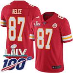 Nike Chiefs #87 Travis Kelce Red Super Bowl Liv 2020 Team Color Youth Stitched Nfl 100Th Season Vapor Untouchable Limited Jersey Nfl
