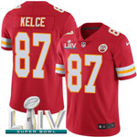 Nike Chiefs #87 Travis Kelce Red Super Bowl Liv 2020 Team Color Men's Stitched Nfl Vapor Untouchable Limited Jersey Nfl