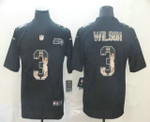 Men's Seattle Seahawks #3 Russell Wilson Black Statue Of Liberty Stitched Nfl Nike Limited Jersey Nfl