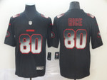 Nike 49Ers 80 Jerry Rice Black Arch Smoke Vapor Untouchable Limited Jersey Nfl