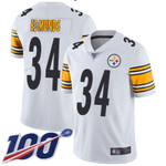 Nike Steelers #34 Terrell Edmunds White Men's Stitched Nfl 100Th Season Vapor Limited Jersey Nfl