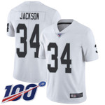 Nike Raiders #34 Bo Jackson White Men's Stitched Nfl 100Th Season Vapor Limited Jersey Nfl