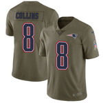 Nike Patriots #8 Jamie Collins Sr Navy Blue Team Color Men's Stitched Nfl Limited Rush Tank Top Jersey Nfl