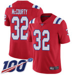 Nike Patriots #32 Devin Mccourty Red Alternate Men's Stitched Nfl 100Th Season Vapor Limited Jersey Nfl