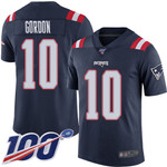 Nike Patriots #10 Josh Gordon Navy Blue Men's Stitched Nfl Limited Rush 100Th Season Jersey Nfl