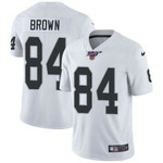 Nike Raiders 84 Antonio Brown White 100Th Season Vapor Untouchable Limited Jersey Nfl