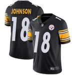Steelers #18 Diontae Johnson Black Team Color Men's Stitched Football Vapor Untouchable Limited Jersey Nfl