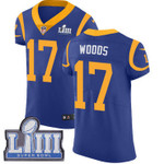 Men's Los Angeles Rams #17 Robert Woods Royal Blue Nike Nfl Alternate Vapor Untouchable Super Bowl Liii Bound Elite Jersey Nfl