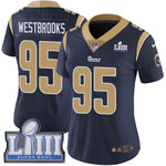 Women's Los Angeles Rams #95 Ethan Westbrooks Navy Blue Nike Nfl Home Vapor Untouchable Super Bowl Liii Bound Limited Jersey Nfl