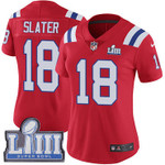 Women's New England Patriots #18 Matthew Slater Red Nike Nfl Alternate Vapor Untouchable Super Bowl Liii Bound Limited Jersey Nfl