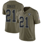 Nike Oakland Raiders #21 Gareon Conley Olive Men's Stitched Nfl Limited 2017 Salute To Service Jersey Nfl