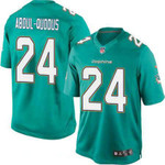 Men's Miami Dolphins #24 Isa Abdul-Quddus Green Team Color Stitched Nfl Nike Game Jersey Nfl
