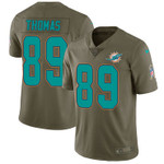 Nike Miami Dolphins #89 Julius Thomas Olive Men's Stitched Nfl Limited 2017 Salute To Service Jersey Nfl