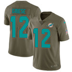 Nike Miami Dolphins #12 Bob Griese Olive Men's Stitched Nfl Limited 2017 Salute To Service Jersey Nfl